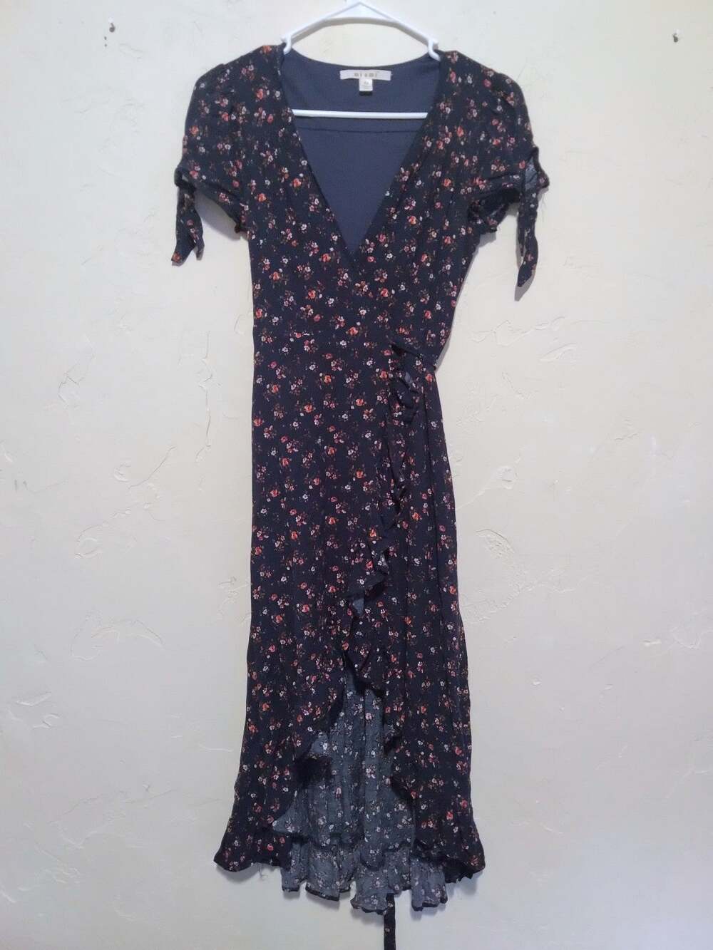 Miami Floral Print Wrap Dress